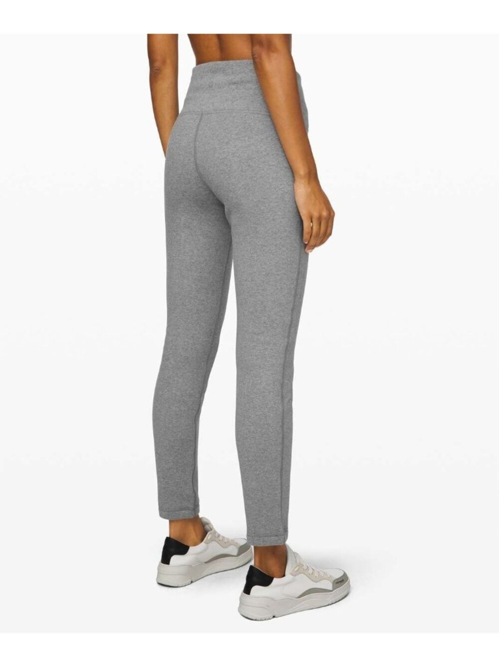Lululemon Wunder Lounge Pant 28" Heathered Core Medium Grey Fleece Lined 4